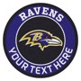 Picture of Baltimore Ravens Personalized Roundel Mat Rug