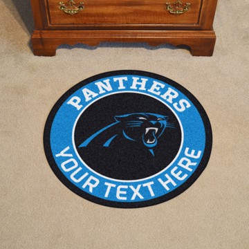 Picture of NFL - Carolina Panthers Personalized Roundel Mat Rug