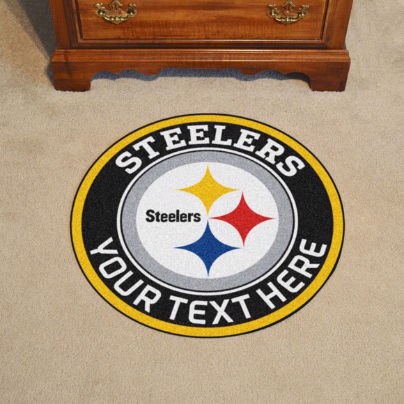 Picture of Pittsburgh Steelers Personalized Roundel Mat