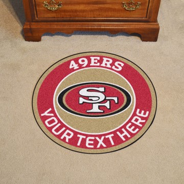 Picture of San Francisco 49ers Personalized Roundel Mat