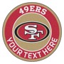 Picture of San Francisco 49ers Personalized Roundel Mat