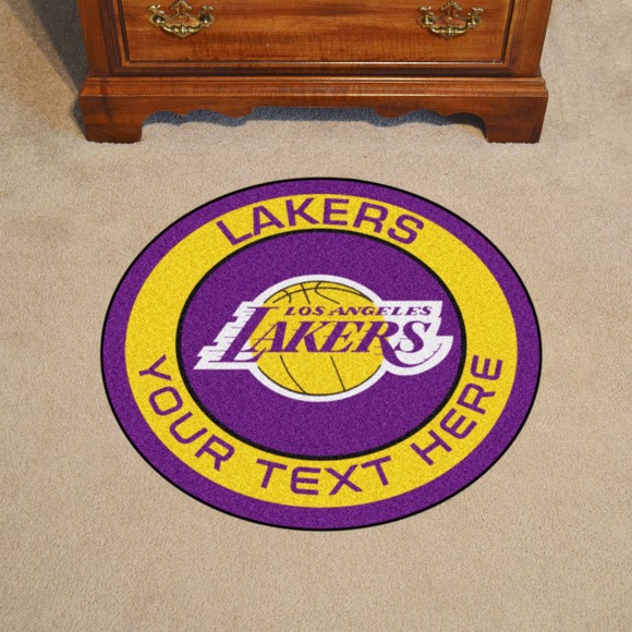 Picture of Los Angeles Lakers Personalized Roundel Mat
