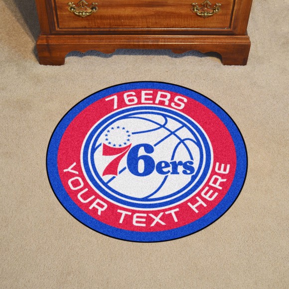 Picture of Philadelphia 76ers Personalized Roundel Mat