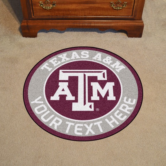 Picture of Personalized Texas A&M University Roundel Mat