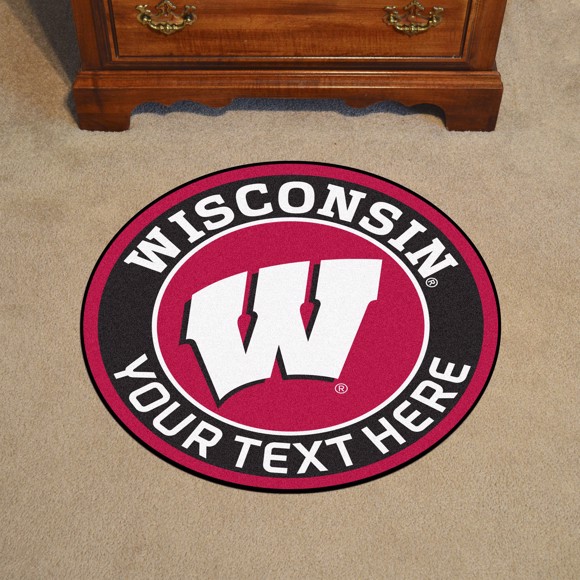 Picture of Personalized University of Wisconsin Roundel Mat