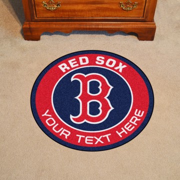 Picture of Boston Red Sox Personalized Roundel Mat Rug