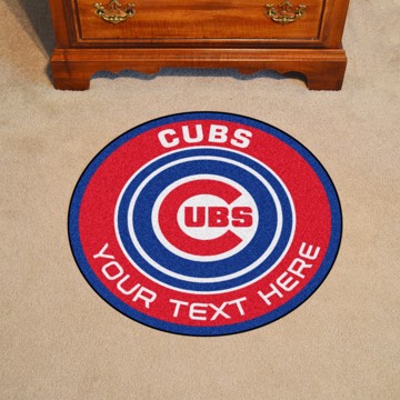 Picture of Chicago Cubs Personalized Roundel Mat Rug
