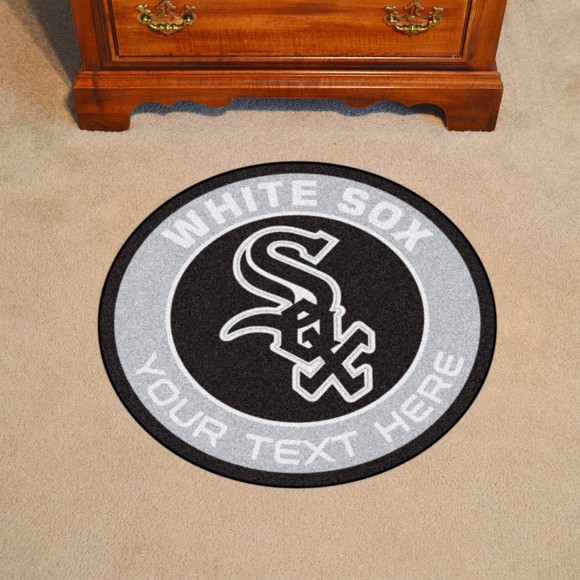 Picture of Chicago White Sox Personalized Roundel Mat Rug