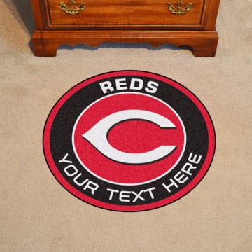 Picture of Cincinnati Reds Personalized Roundel Mat Rug