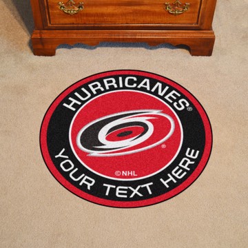 Picture of Carolina Hurricanes Personalized Roundel Mat Rug