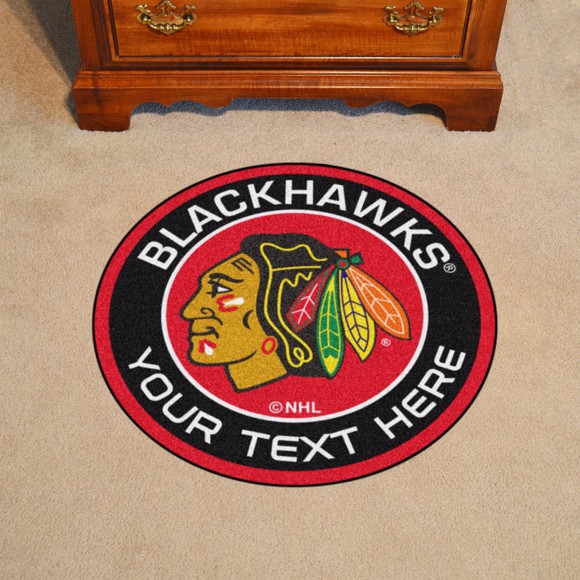 Picture of Chicago Blackhawks Personalized Roundel Mat