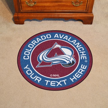 Picture of Colorado Avalanche Personalized Roundel Mat Rug
