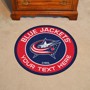 Picture of Columbus Blue Jackets Personalized Roundel Mat