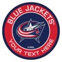 Picture of Columbus Blue Jackets Personalized Roundel Mat