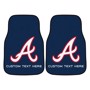Picture of Atlanta Braves Personalized Carpet Car Mat Set