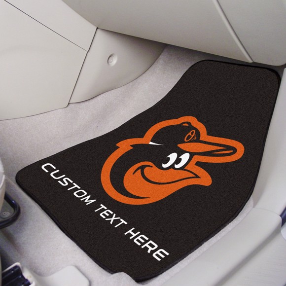 Picture of Baltimore Orioles Personalized Carpet Car Mat Set