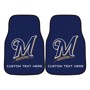Picture of Milwaukee Brewers Personalized Carpet Car Mat Set