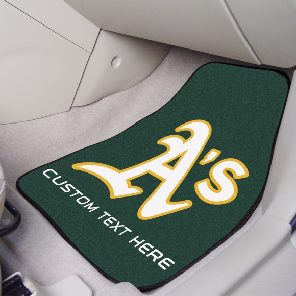 Picture of Oakland Athletics Personalized Carpet Car Mat Set