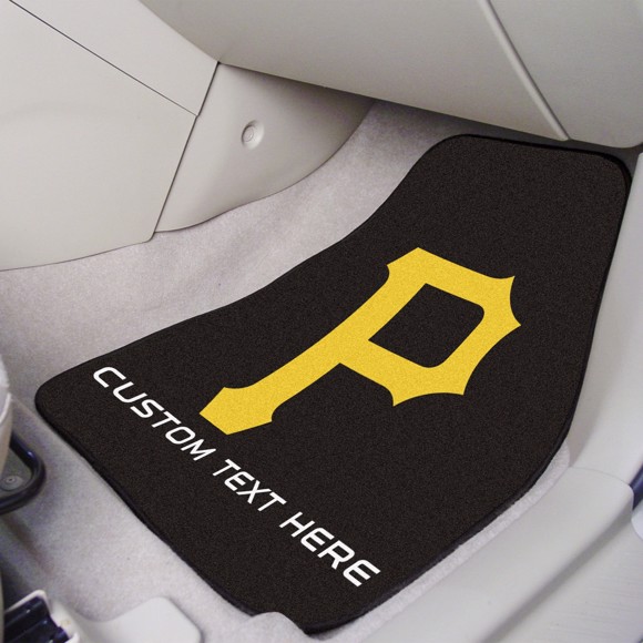 Picture of Pittsburgh Pirates Personalized Carpet Car Mat Set