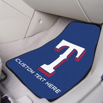 Picture of Texas Rangers Personalized Carpet Car Mat Set