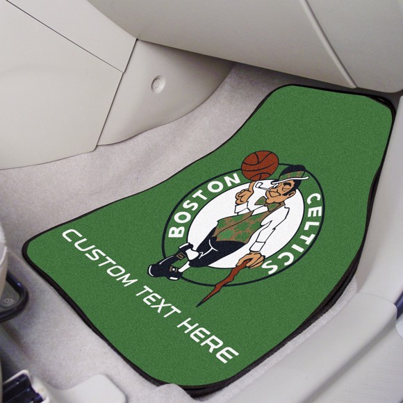 Picture of Boston Celtics Personalized Carpet Car Mat Set
