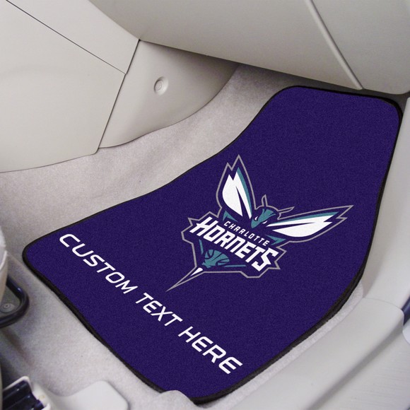Picture of Charlotte Hornets Personalized Carpet Car Mat Set