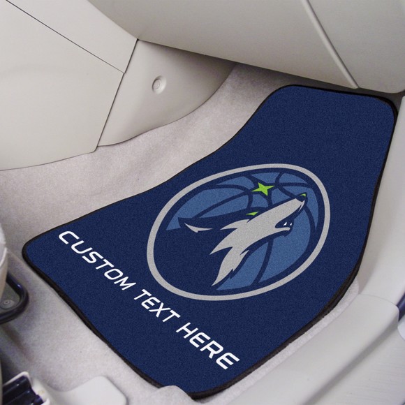 Picture of Minnesota Timberwolves Personalized Carpet Car Mat Set