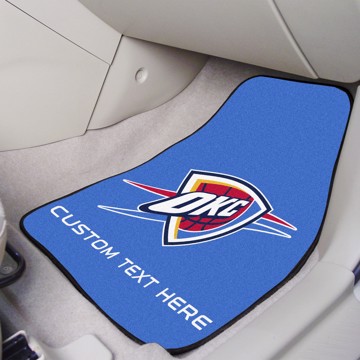 Picture of NBA - Oklahoma City Thunder Personalized Carpet Car Mat Set