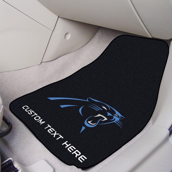 Picture of Carolina Panthers Personalized Carpet Car Mat Set