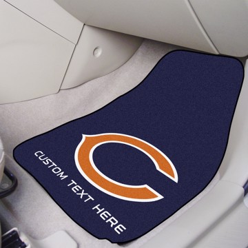 Picture of NFL - Chicago Bears Personalized Carpet Car Mat Set