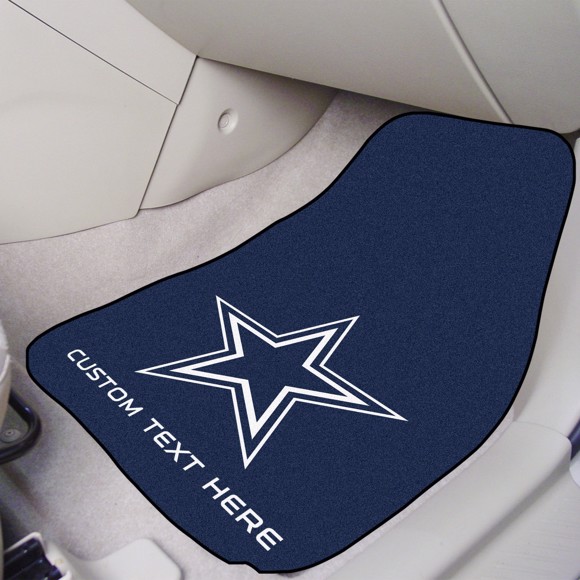 Picture of Dallas Cowboys Personalized Carpet Car Mat Set