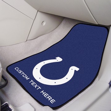 Picture of Indianapolis Colts Personalized Carpet Car Mat Set