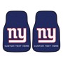 Picture of New York Giants Personalized Carpet Car Mat Set
