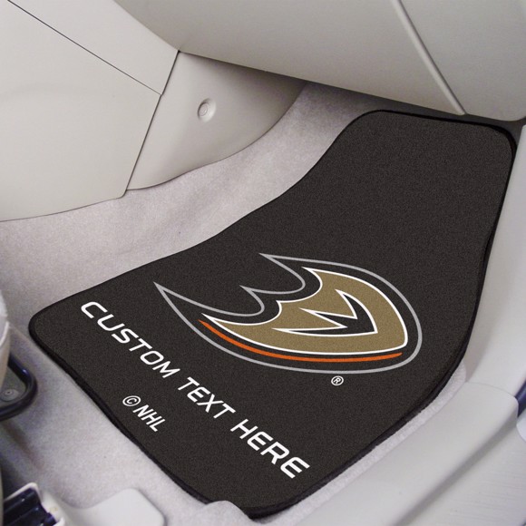 Picture of Anaheim Ducks Personalized Carpet Car Mat Set