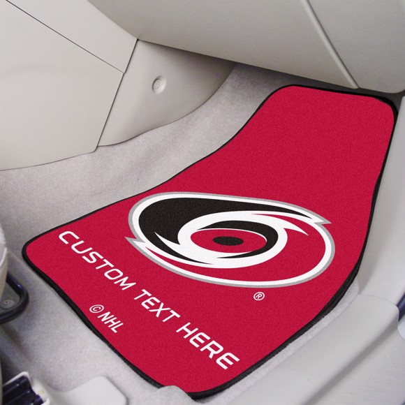 Picture of Carolina Hurricanes Personalized Carpet Car Mat Set