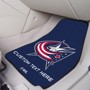 Picture of Columbus Blue Jackets Personalized Carpet Car Mat Set