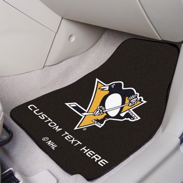 Picture of Pittsburgh Penguins Personalized Carpet Car Mat Set