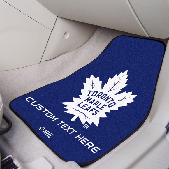 Picture of Toronto Maple Leafs Personalized Carpet Car Mat Set