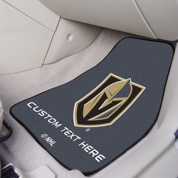 Picture of Vegas Golden Knights Personalized Carpet Car Mat Set