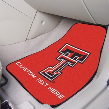 Picture of Texas Tech Personalized Carpet Car Mat Set