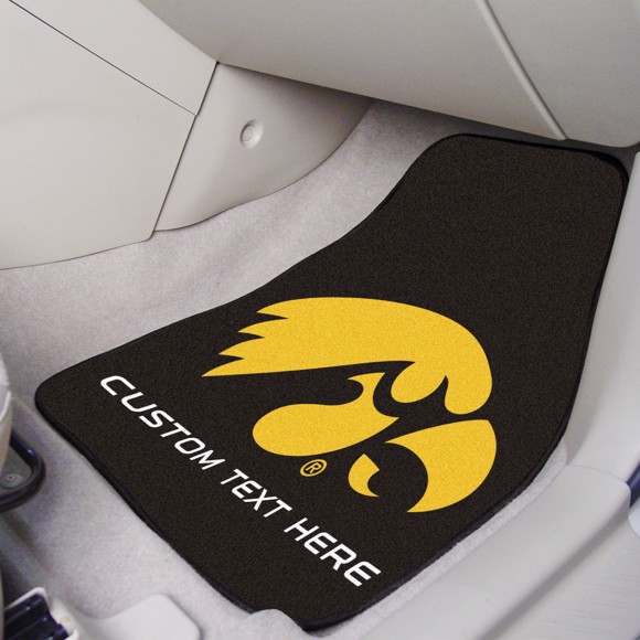 Picture of Iowa Personalized Carpet Car Mat Set