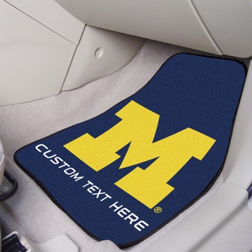 Picture of Michigan Personalized Carpet Car Mat Set