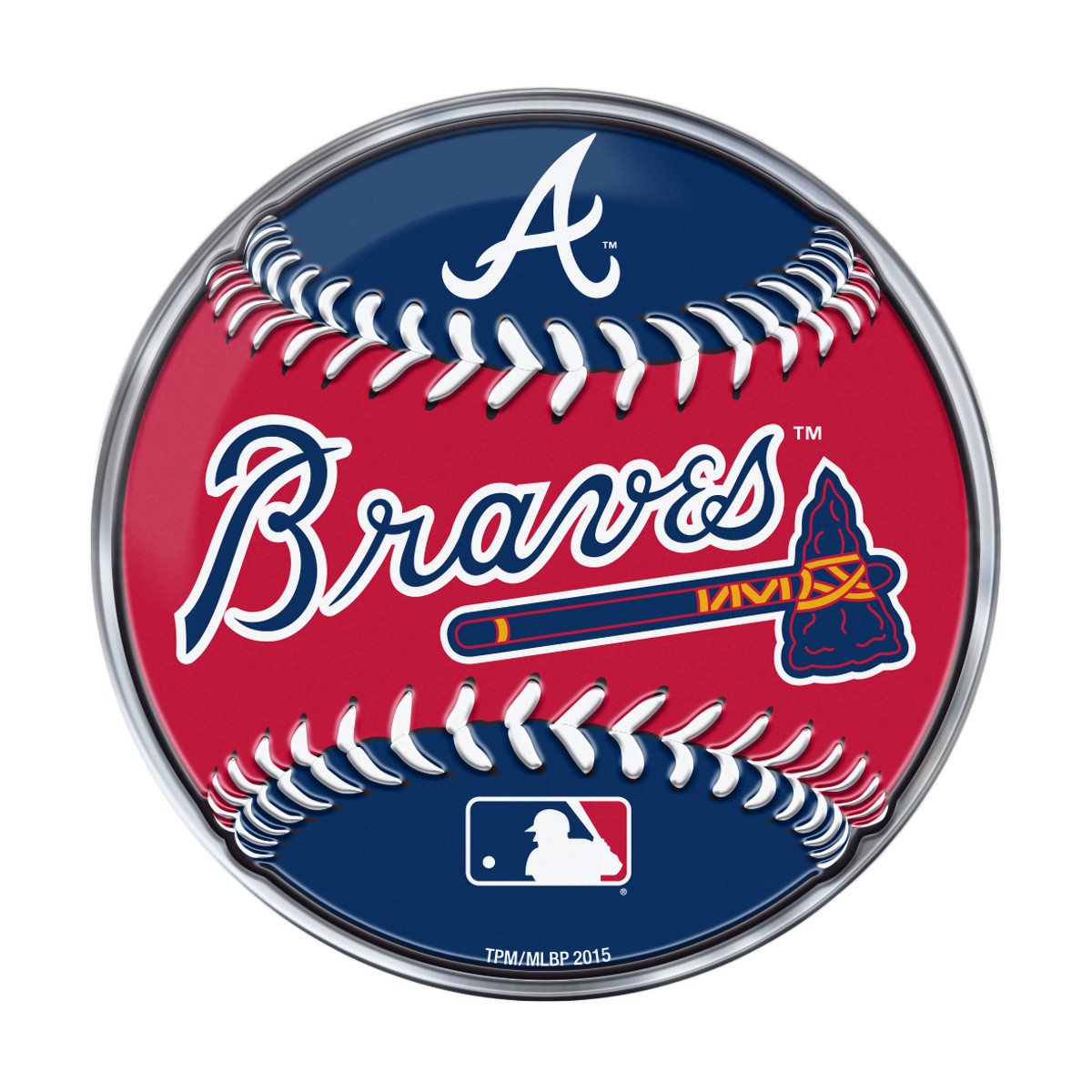 Fanmats  MLB - Atlanta Braves Embossed Baseball Emblem
