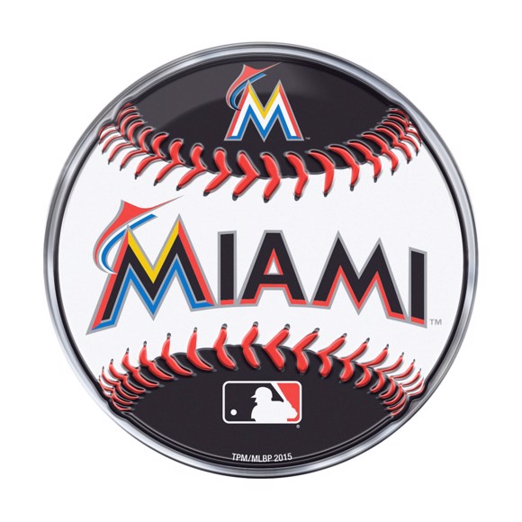 Picture of MLB - Miami Marlins Embossed Baseball Emblem
