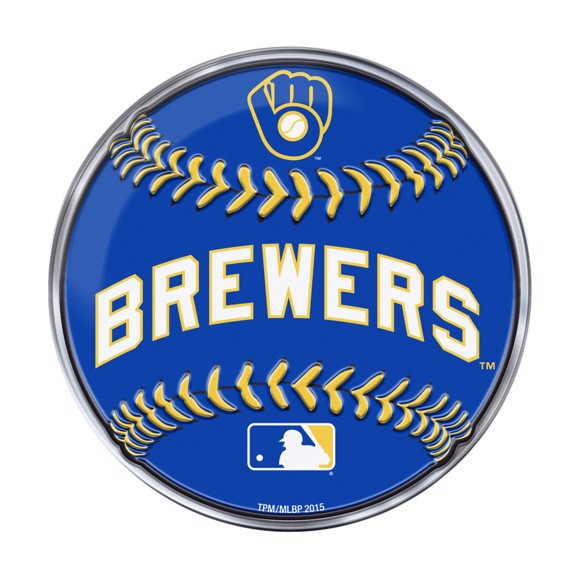 Picture of MLB - Milwaukee Brewers Embossed Baseball Emblem