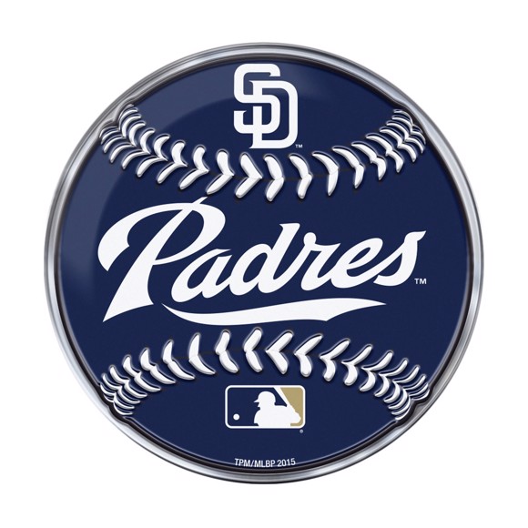 Picture of MLB - San Diego Padres Embossed Baseball Emblem