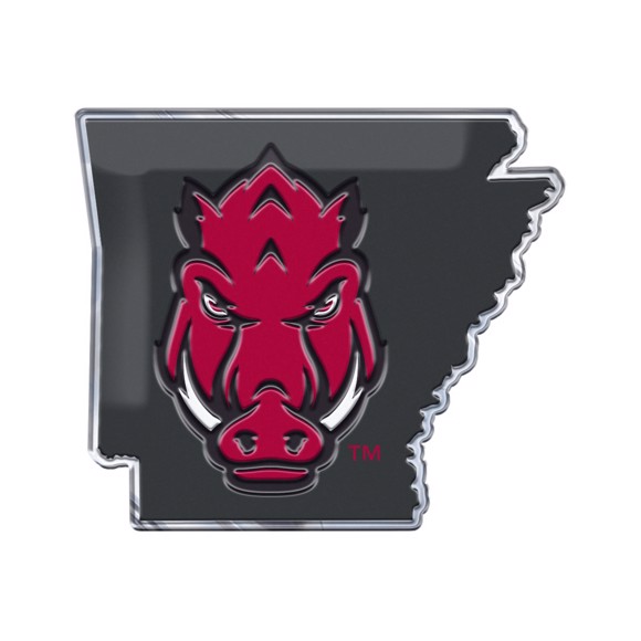Picture of Arkansas Razorbacks Embossed State Emblem