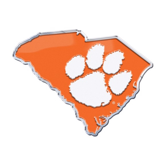 Picture of Clemson Tigers Embossed State Emblem