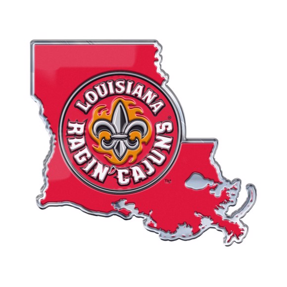 Louisiana-Lafayette Embossed State Emblem | Fanmats - Sports Licensing