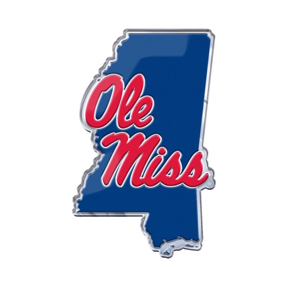 Picture of Ole Miss Rebels Embossed State Emblem